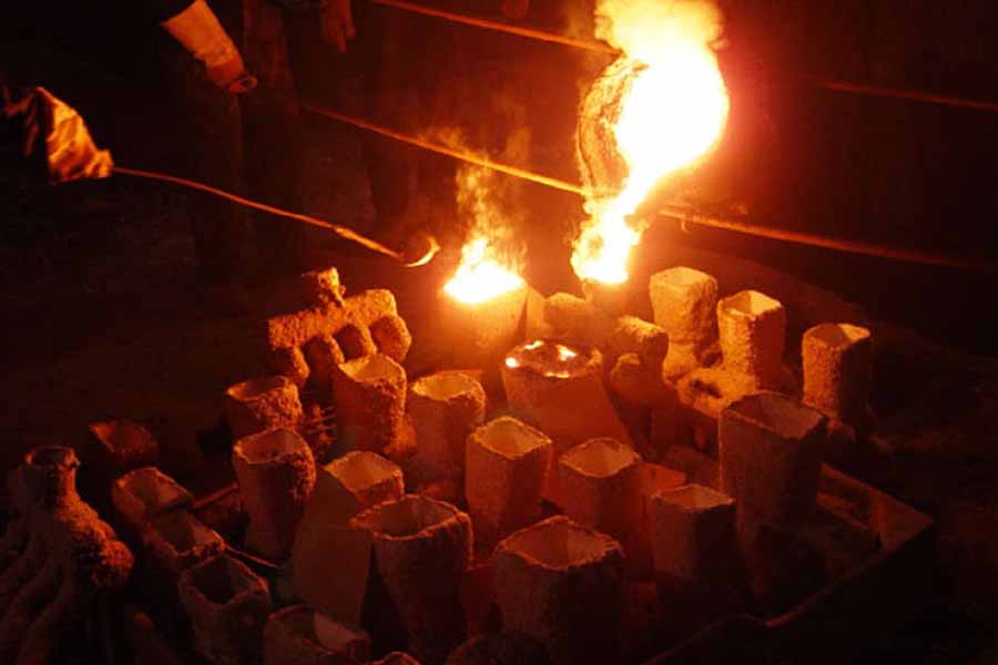 steel precision casting process